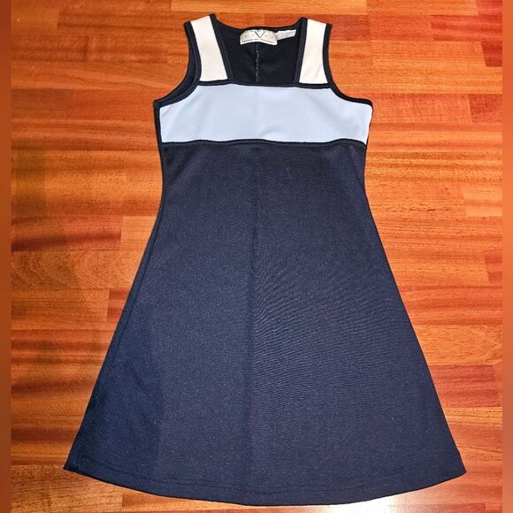 Navy Blue with Light Blue and White top. Size Medium - Picture 4 of 5